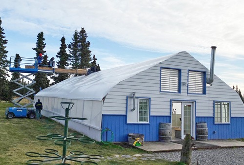 Greenhouse Covering Installation 